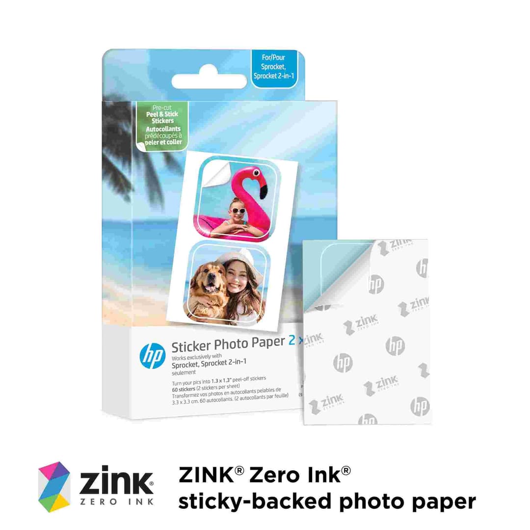 30 Sheets - HP Sprocket Cut Out Sticker Zink 2x3 - Image 2