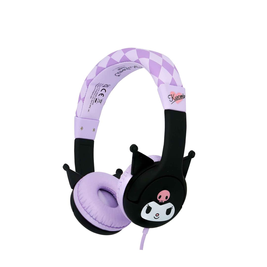 Kuromi Moulded Ears Kids Wired Headphones - Image 2