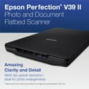 Epson Perfection V39 II Flatbed Scanner - Black thumbnail 2