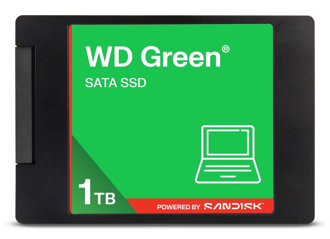 Western Digital Green WD ™ SATA SSD 2,5"/7 mm POWERED BY SANDISK 1 TB - Image 1