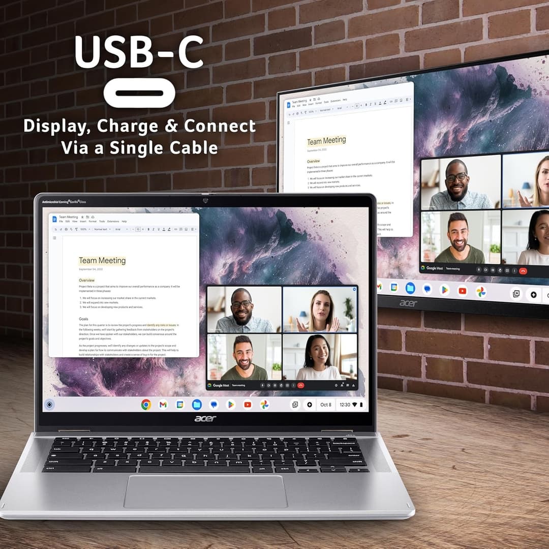 Acer Chromebook Spin 314 Intel i3-N305 8GB 128GB Silver - Image 5