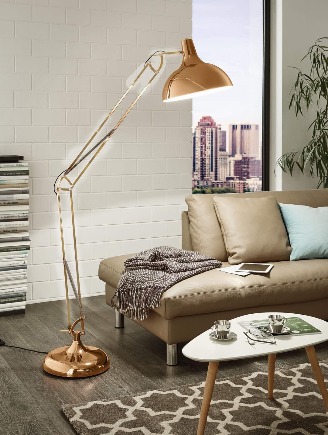 Eglo Borgillio Floor Lamp - Black - Image 2