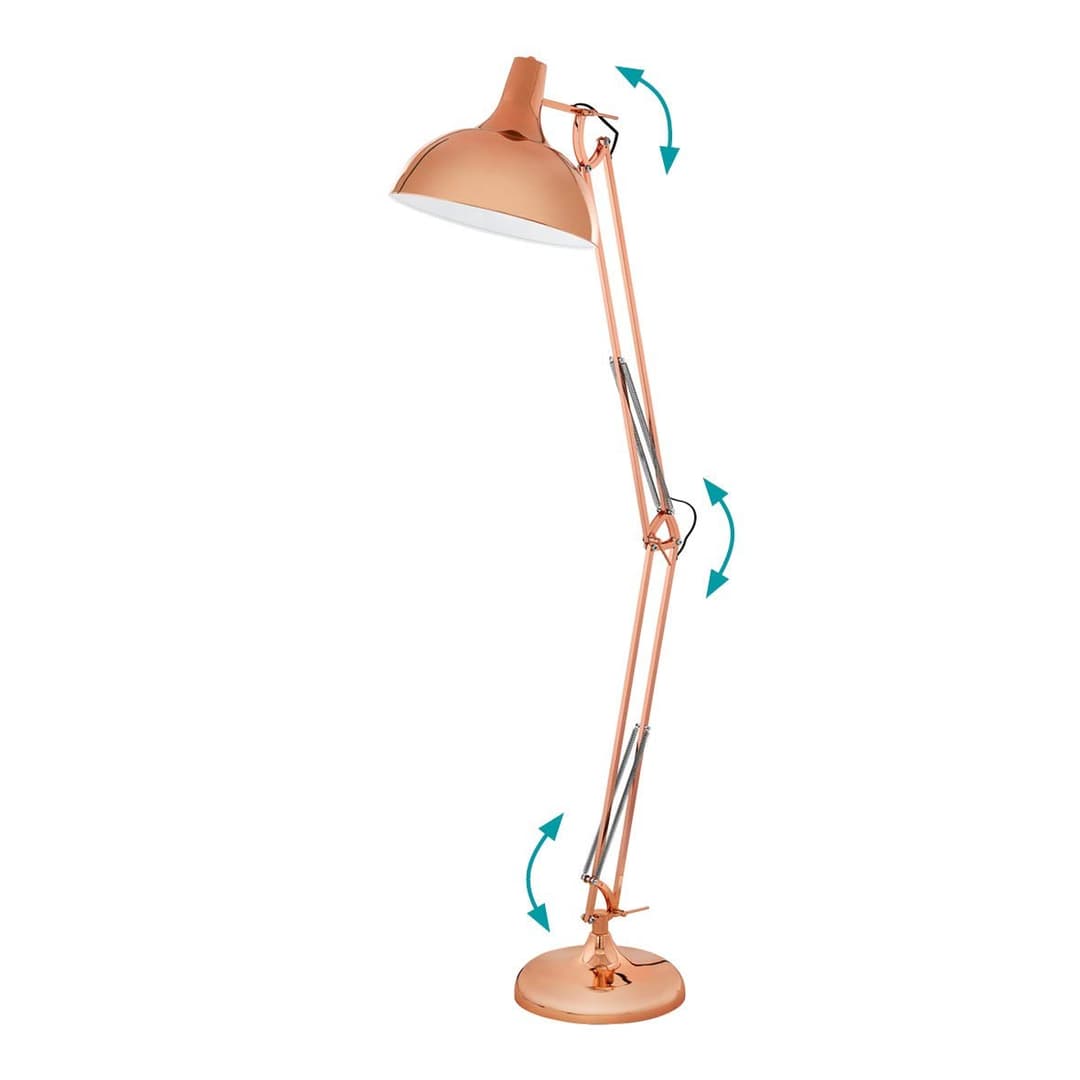Eglo Borgillio Floor Lamp - Black - Image 4