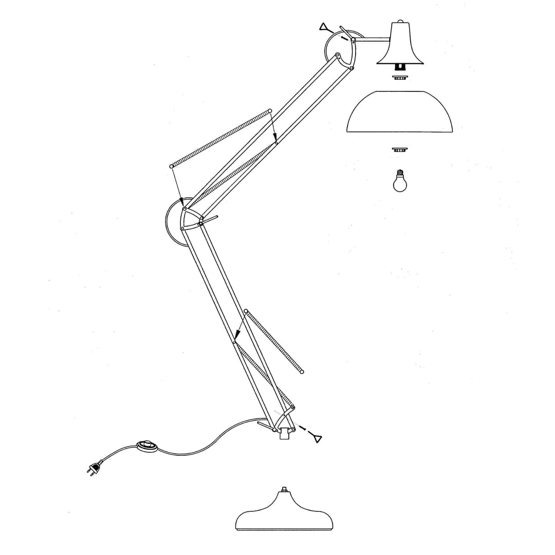 Eglo Borgillio Floor Lamp - Black - Image 6