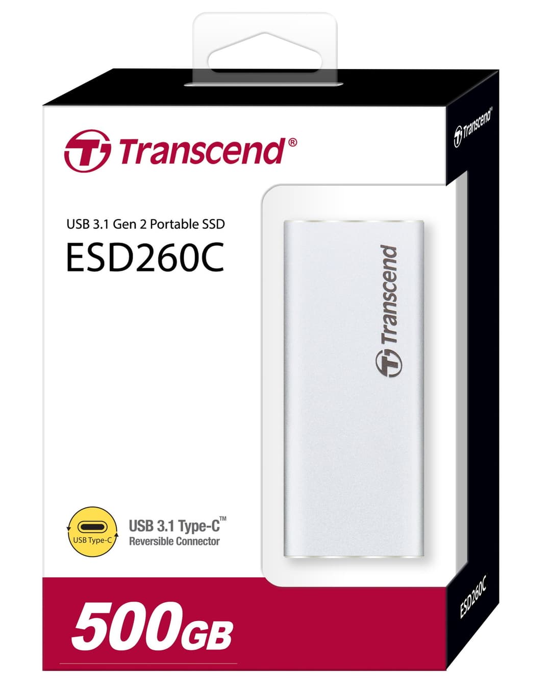 500GB Transcend ESD260C USB 3.1 2 Type-C Portable SSD - Image 4