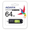 64GB AData USB3.2 UC300 Type-C USB Flash Drive Black/Green thumbnail 3