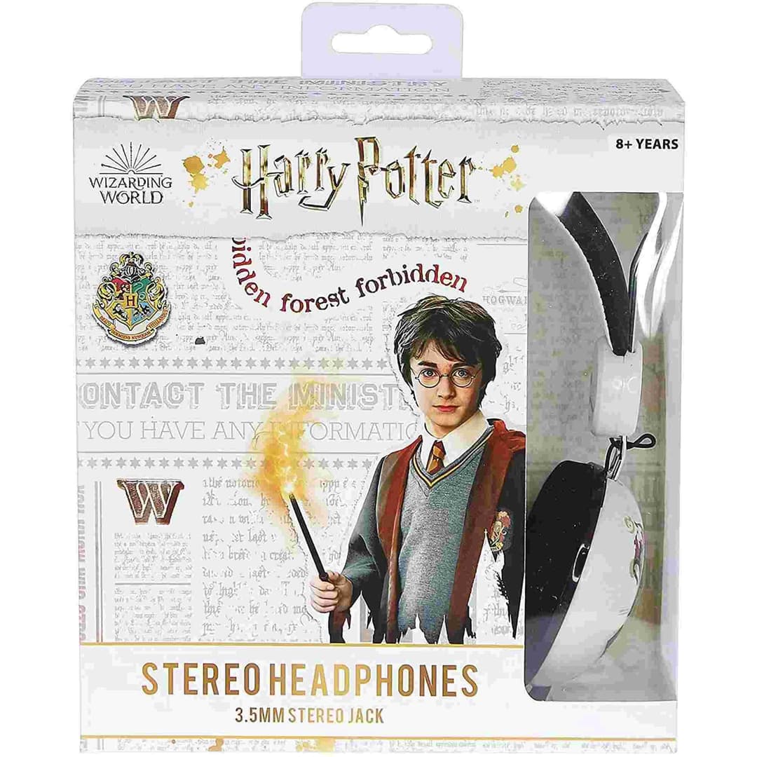 Harry Potter Hogwarts Crest Adjustable Kid's Wired Headphones - Image 4