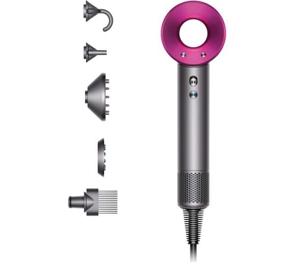 Dyson HD07 Supersonic Hair Dryer Iron & Fuchsia - Image 1