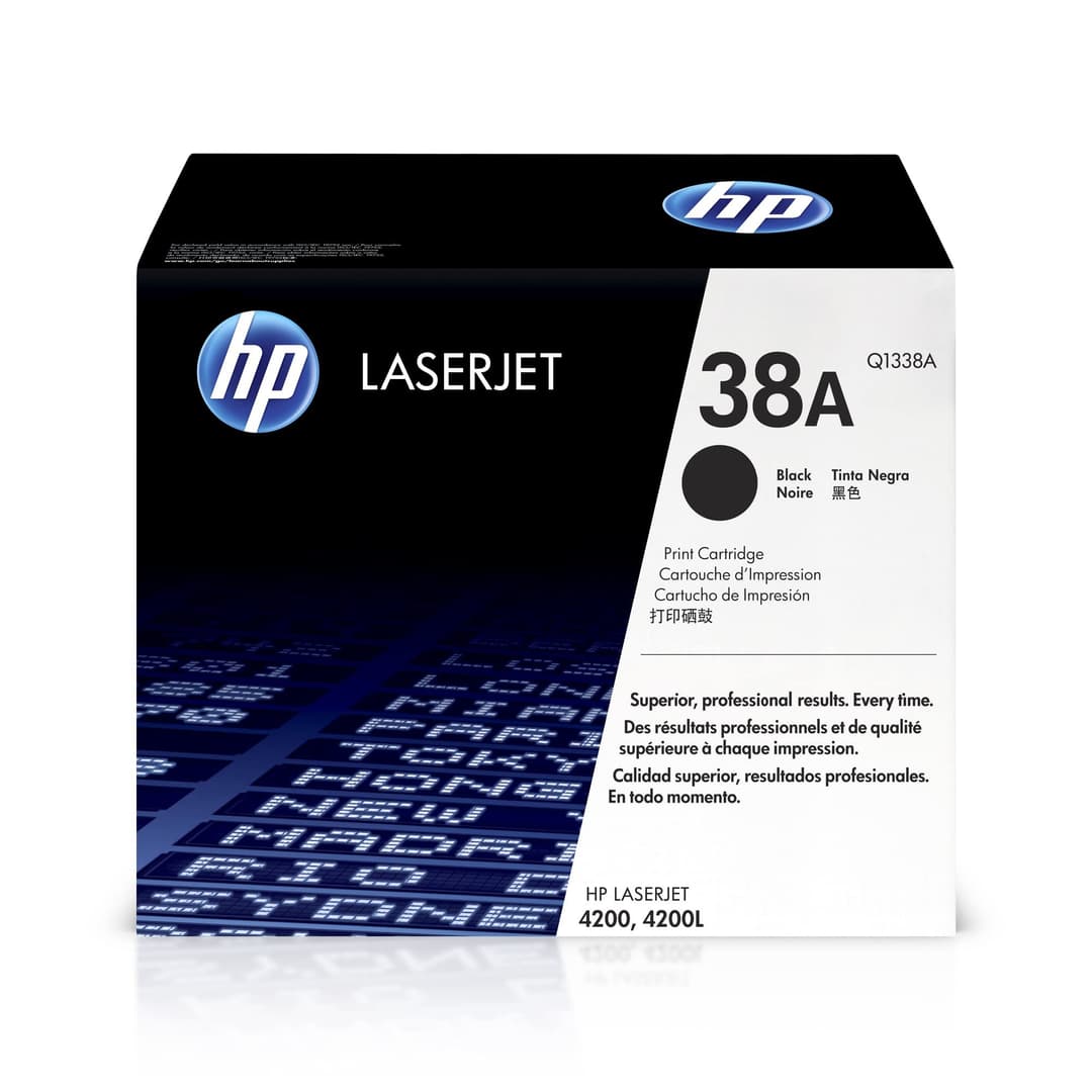 HP Q1338A 38A Original LaserJet Toner Cartridge - Black - Image 1