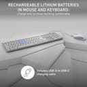 CHERRY DW 9100 Slim Wireless Desktop Set - Silver/White thumbnail 3