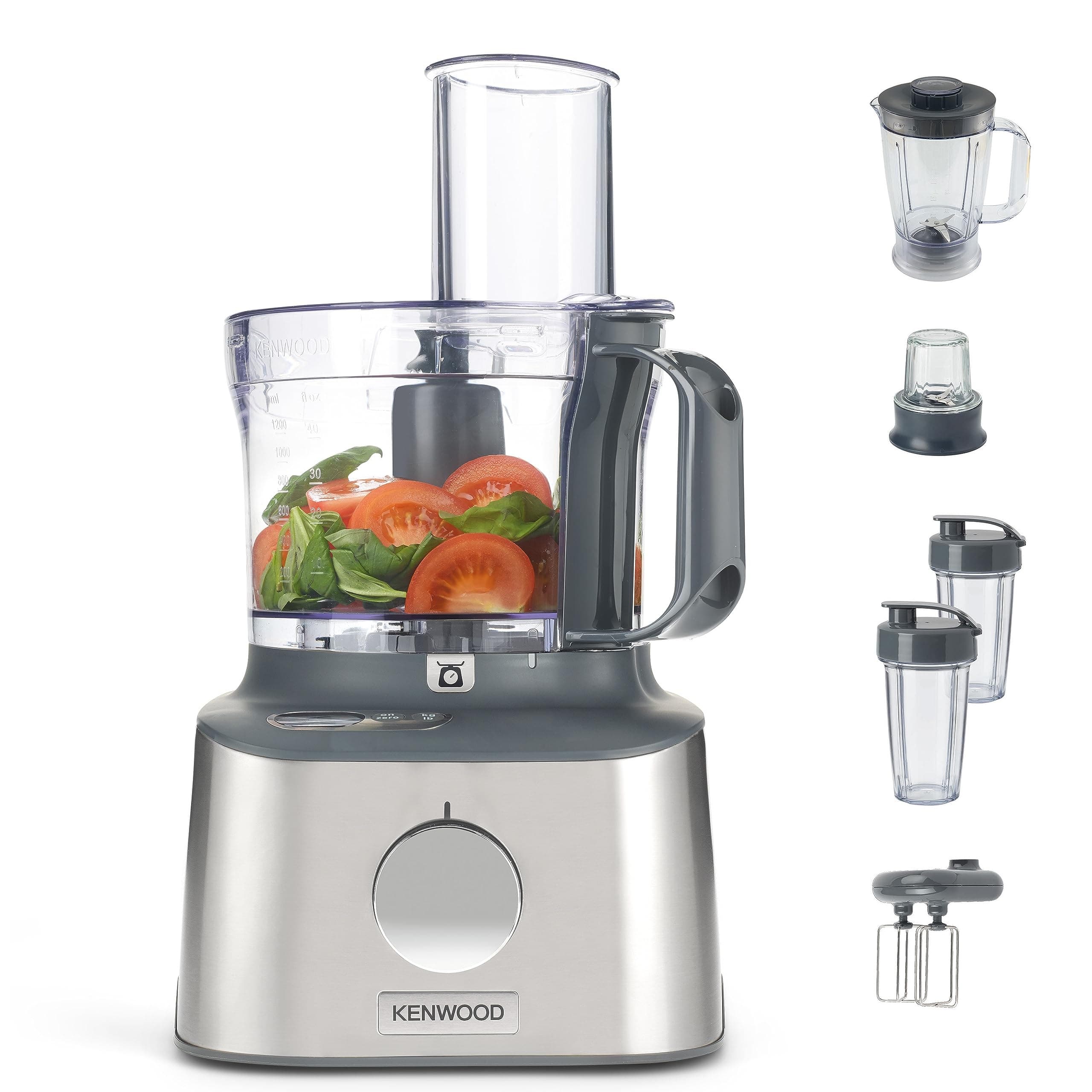 Kenwood Multipro Compact+ FDM312 SS 5-in-1 Compact Food Processor - Stainless Steel