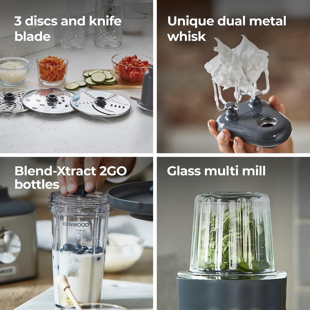 Kenwood Multipro Compact+ FDM312 SS 5-in-1 Compact Food Processor - Stainless Steel - Image 6