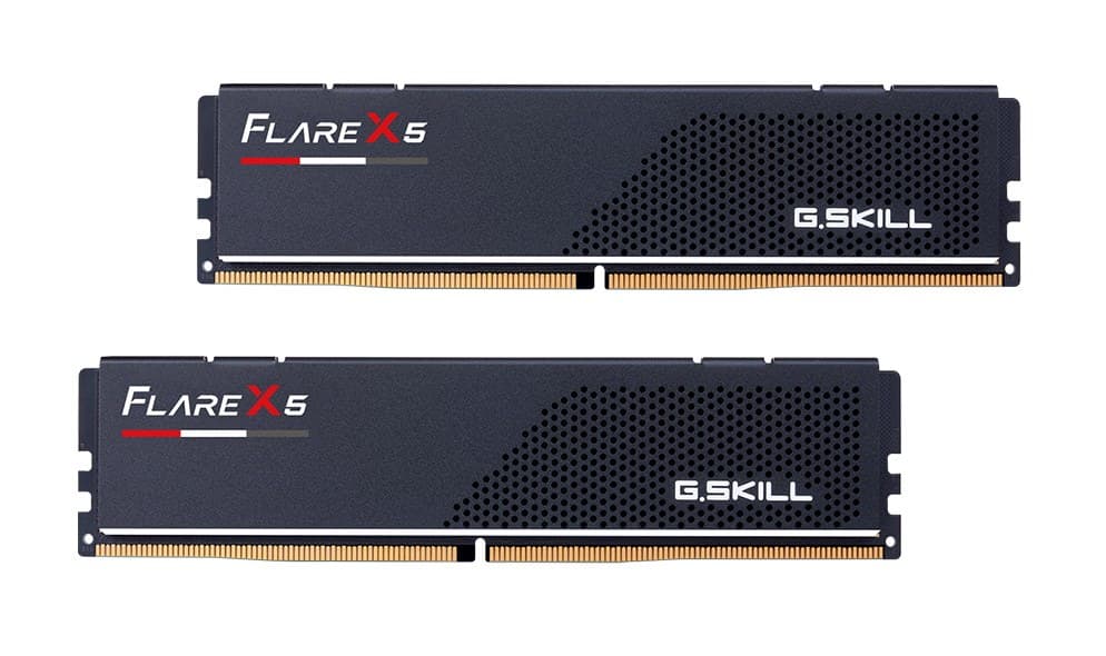 32GB G.Skill DDR5 Flare X5 5600MHz CL36 1.20V Dual Channel Kit (2x 16GB) AMD EXPO Matte Black - Image 1