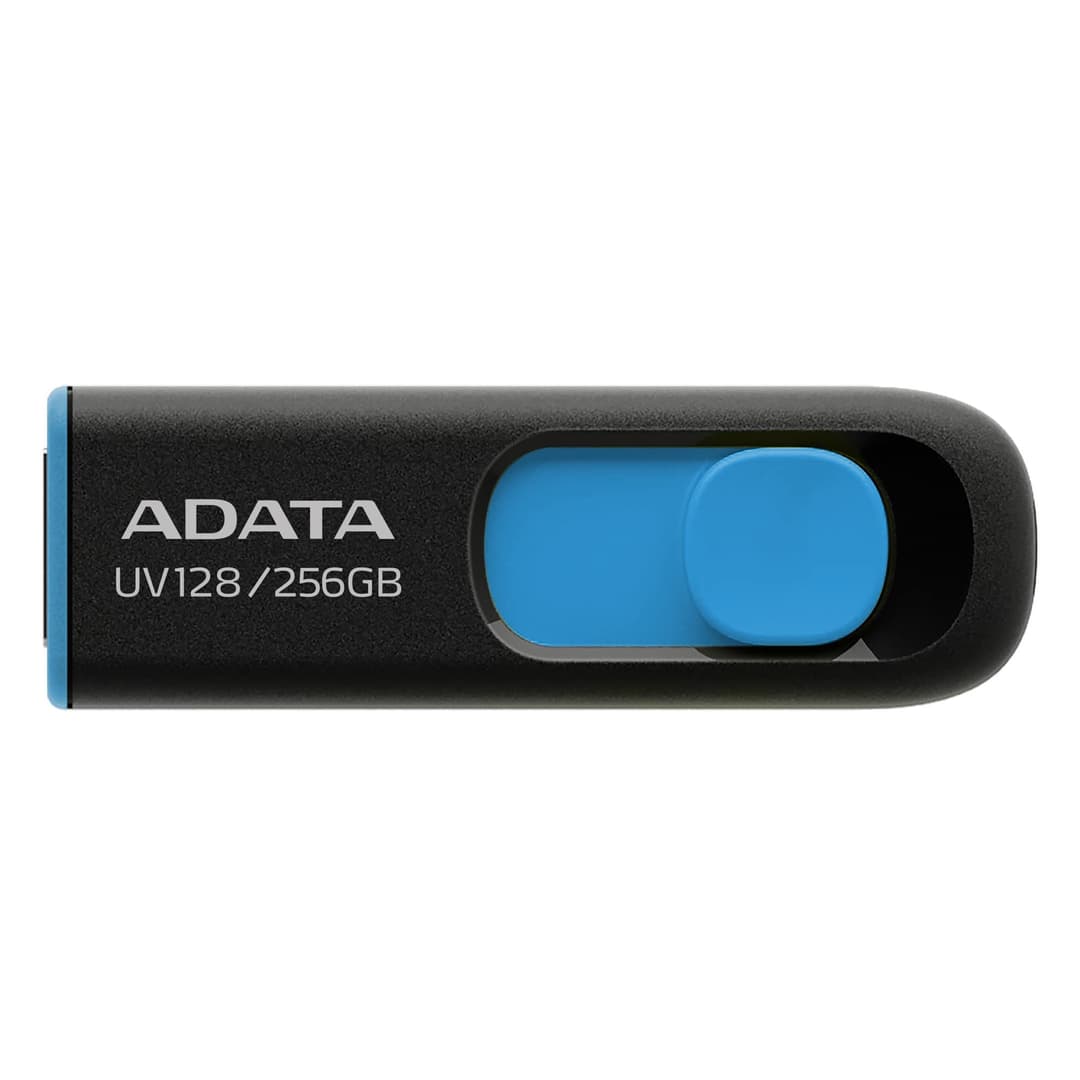 ADATA UV128 USB flash drive 256 GB USB Type-A 3.2 Gen 1 (3.1 Gen 1) Black, Blue - Image 1