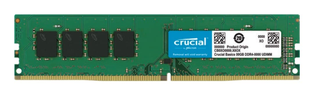 Crucial CB8GU3200 memory module 4 GB 1 x 4 GB DDR4 3200 MT/s 288-pin DIMM - Image 1