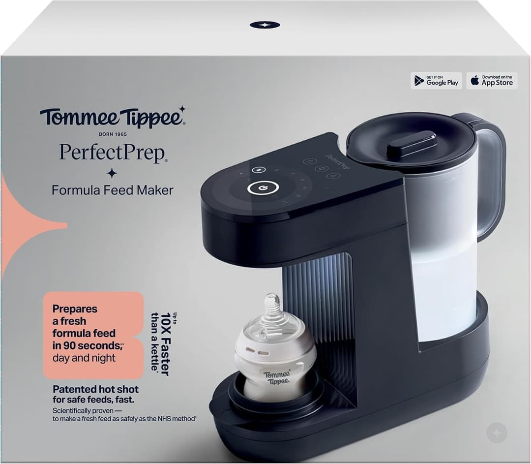 Tommee Tippee Perfect Prep Machine Baby Formula Feed Maker with Antibacterial Filter - Slate - Image 2