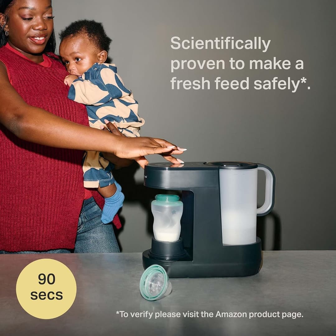 Tommee Tippee Perfect Prep Machine Baby Formula Feed Maker with Antibacterial Filter - Slate - Image 6