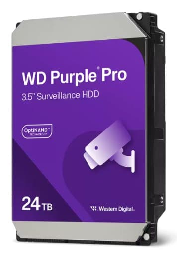 Western Digital Purple Pro WD241PURP internal hard drive 24 TB 7200 RPM 512 MB 3.5" Serial ATA - Image 1