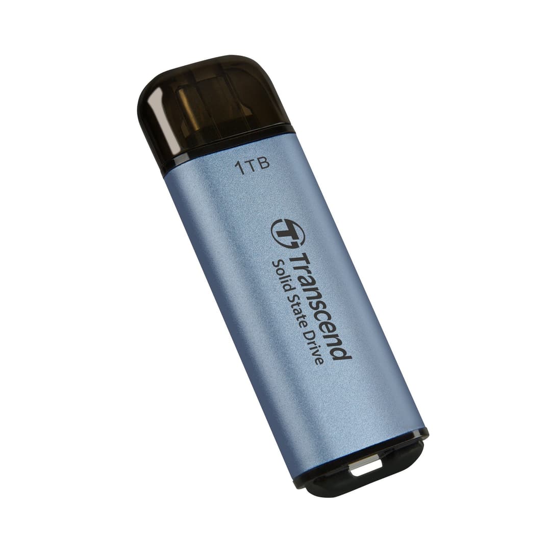 1TB Transcend ESD300 Portable SSD USB Type-C Sky Blue - Image 1