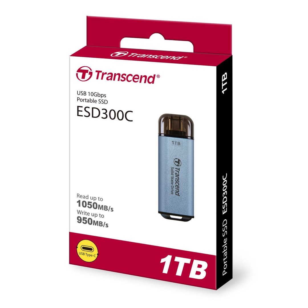 1TB Transcend ESD300 Portable SSD USB Type-C Sky Blue - Image 5