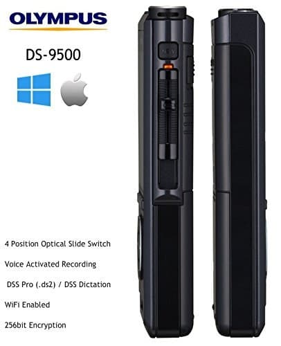 Olympus DS-9500 Premium Digital Voice Recorder Kit - Black - Image 2