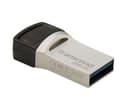 256GB Transcend JetFlash 890 Dual USB Flash Drive with USB3.1 and USB Type-C Connectors, Silver thumbnail 1