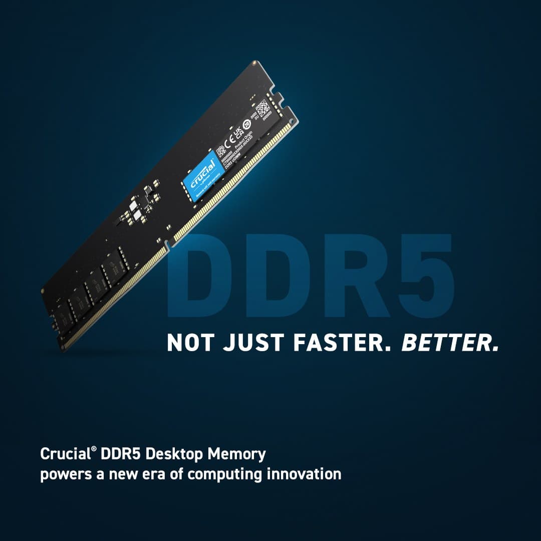 Crucial CT32G56C46U5T memory module 32 GB 1 x 32 GB DDR5 288-pin DIMM ECC - Image 2