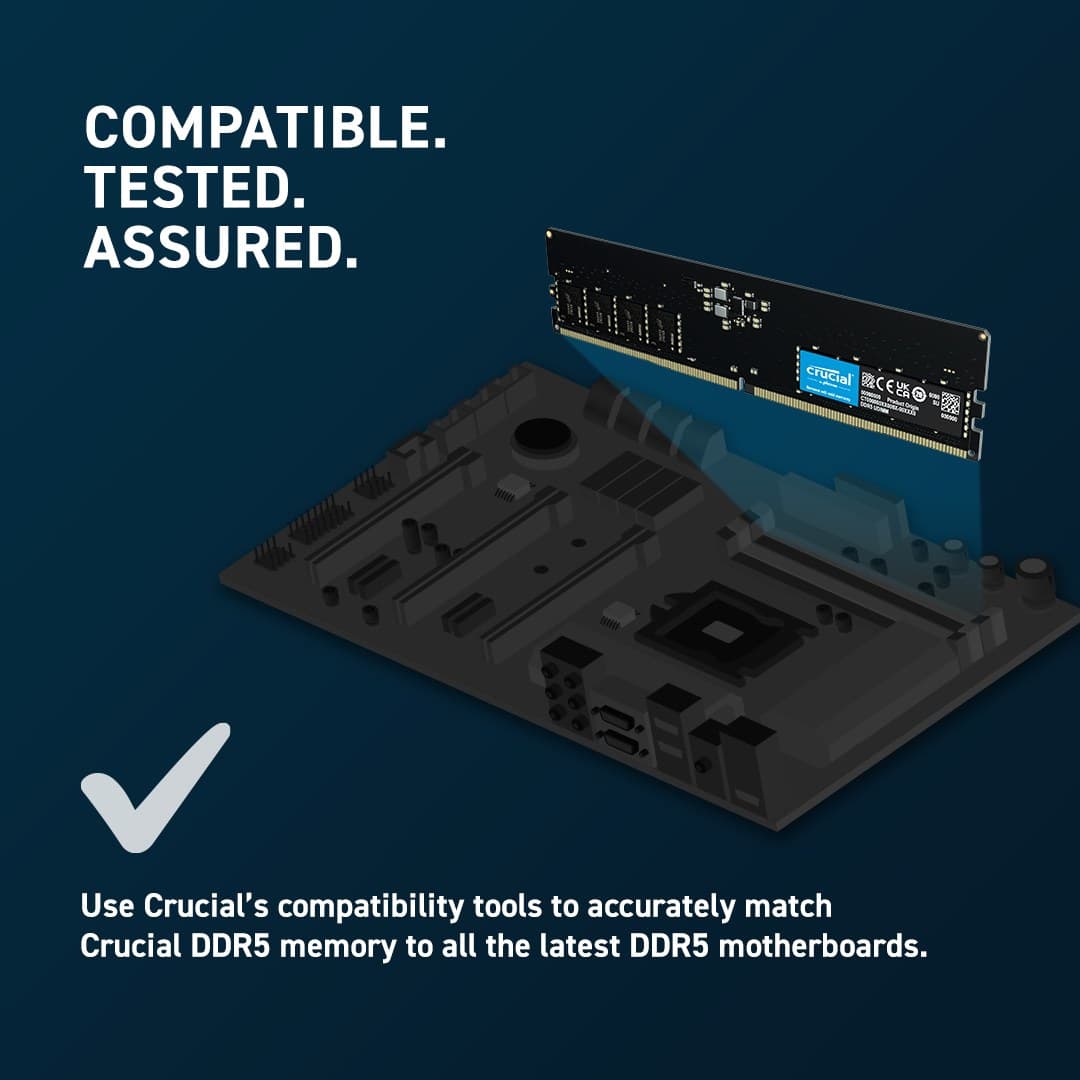 Crucial CT32G56C46U5T memory module 32 GB 1 x 32 GB DDR5 288-pin DIMM ECC - Image 5