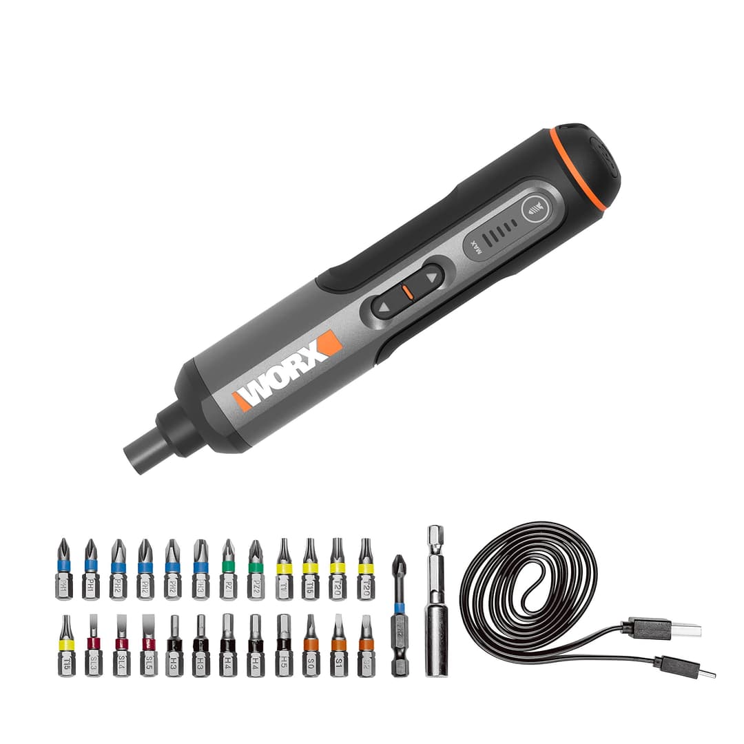 WORX WX240 Cordless Mini Screwdriver - Black - Image 1