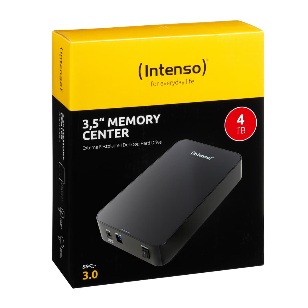 Intenso 3.5" Memory Center 4TB external hard drive Black - Image 3