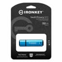 Kingston Technology IronKey VP50 USB flash drive 32 GB USB Type-C 3.2 Gen 1 (3.1 Gen 1) Black, Blue thumbnail 3
