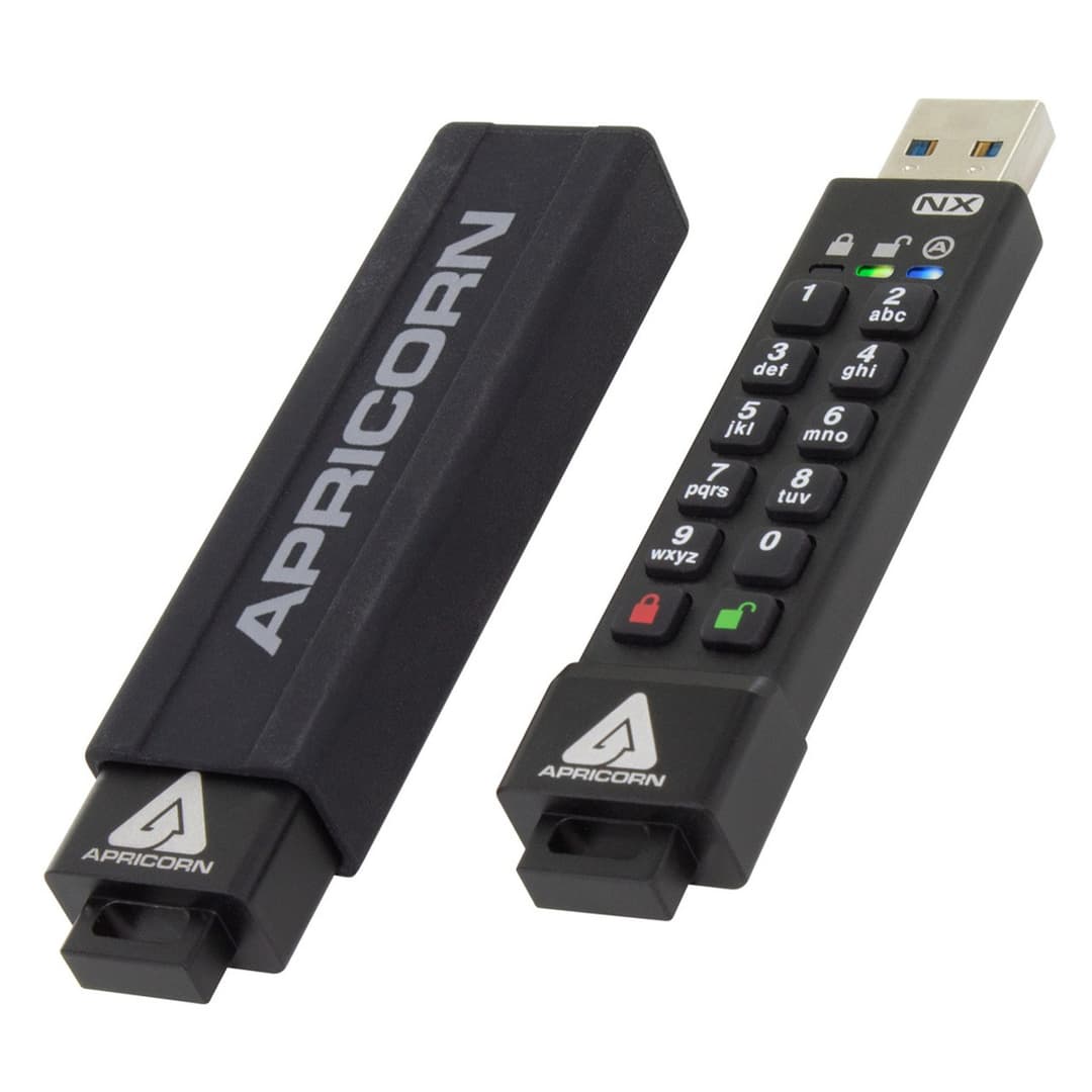128GB Apricorn SecureKey 3NX USB3.2 Type-A Flash Drive - Image 1
