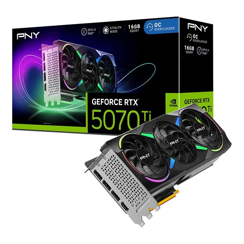 PNY GeForce RTX 5070 Ti EPIC-X RGB OC NVIDIA 16 GB GDDR7 - Image 7