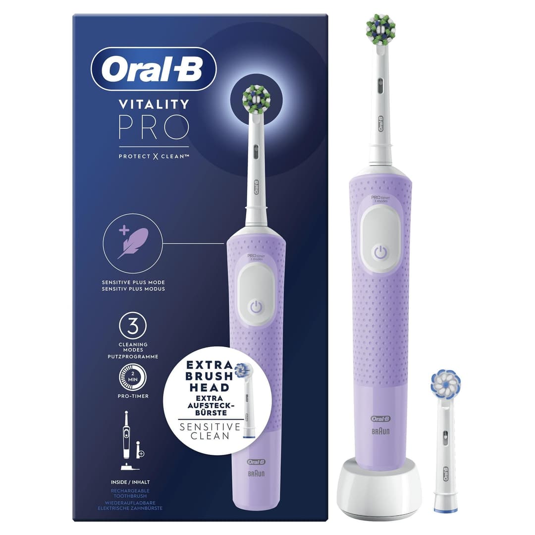 Oral-B Vitality Pro Rechargeable Electric Toothbrush - Violet - Image 1