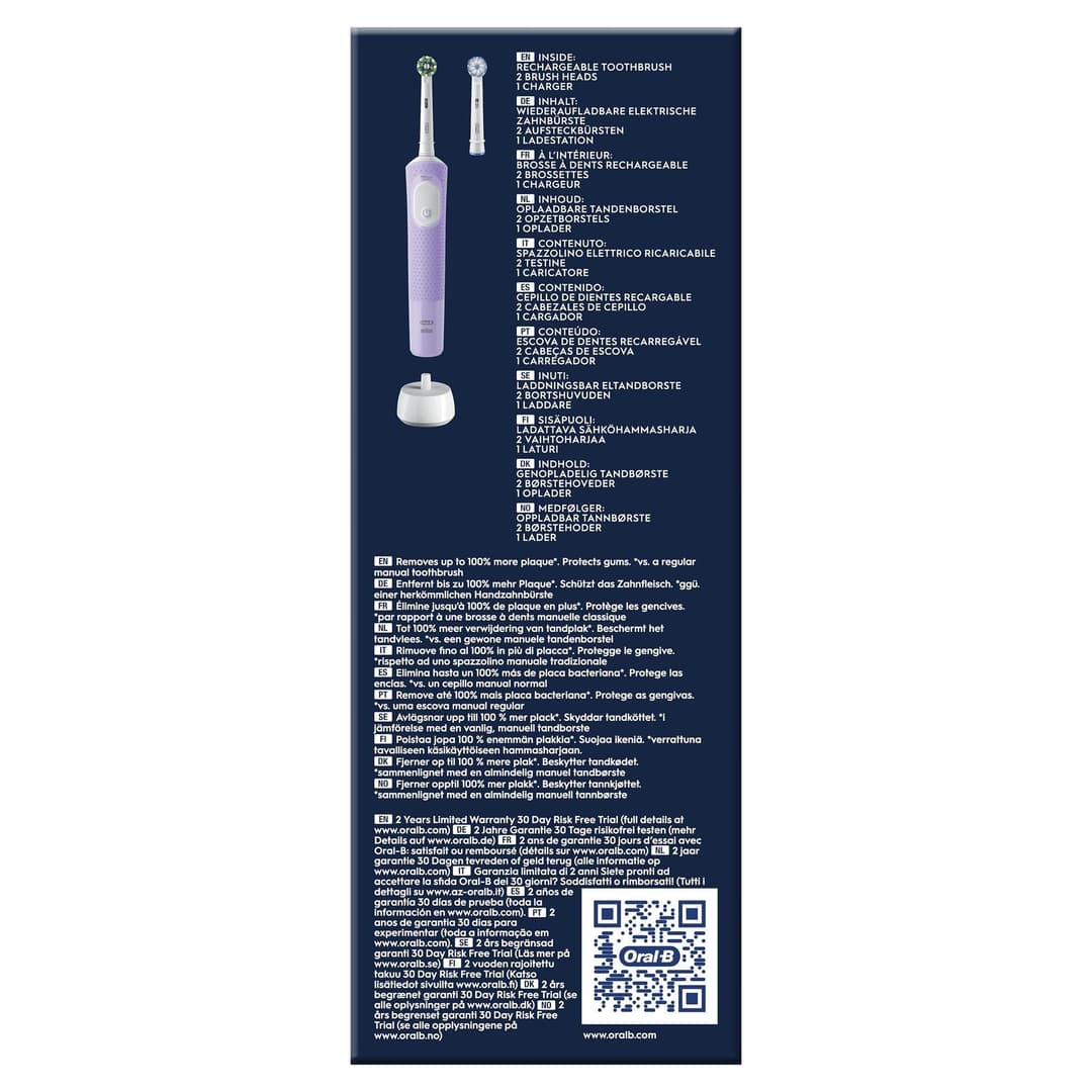 Oral-B Vitality Pro Rechargeable Electric Toothbrush - Violet - Image 5