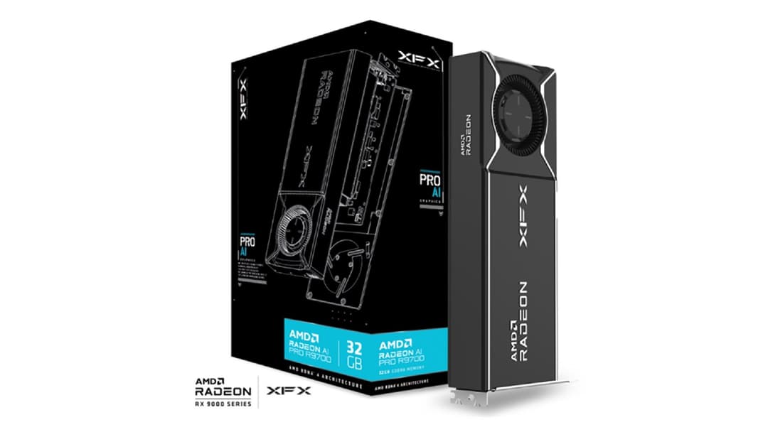 XFX AMD Radeon AI Pro R9700 32 GB GDDR6 - Image 1