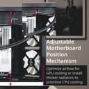 APNX V1 Dual-Chamber ATX Mid-Tower Airflow PC Case - Black thumbnail 3
