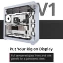 APNX V1 Dual-Chamber ATX Mid-Tower Airflow PC Case - Black thumbnail 4