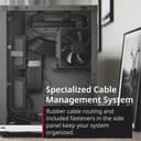 APNX V1 Dual-Chamber ATX Mid-Tower Airflow PC Case - Black thumbnail 5