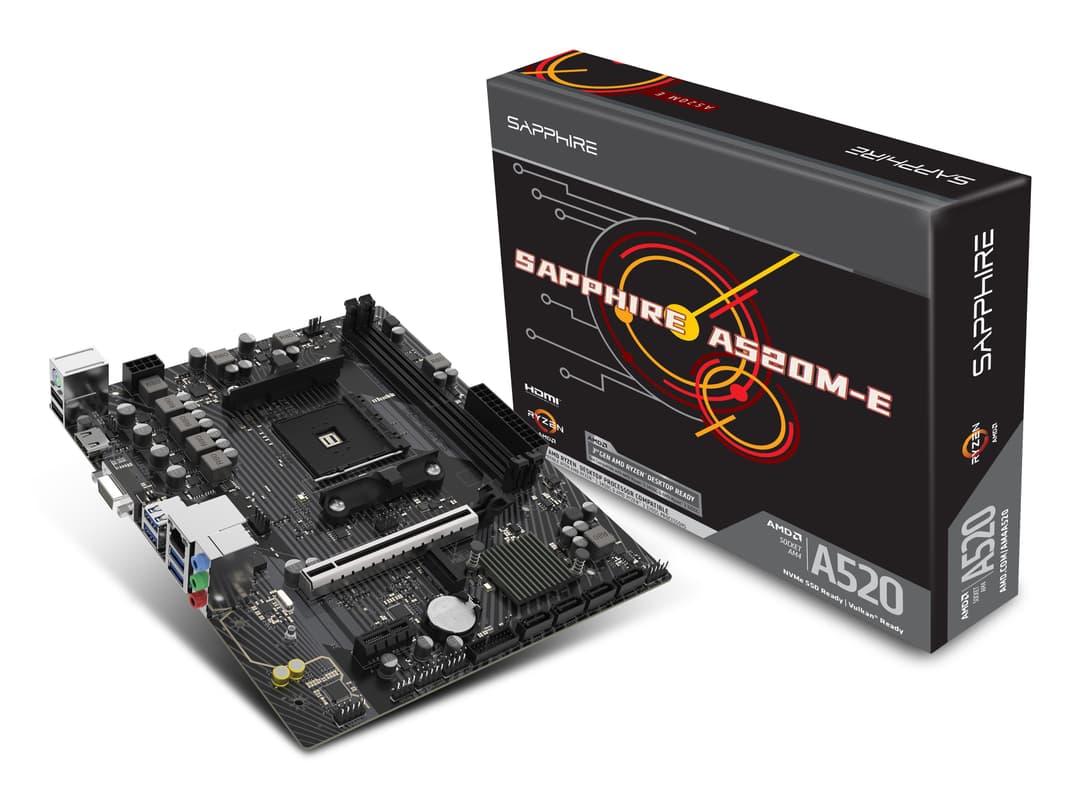 Sapphire A520M-E AMD A520 Socket AM4 micro ATX - Image 6
