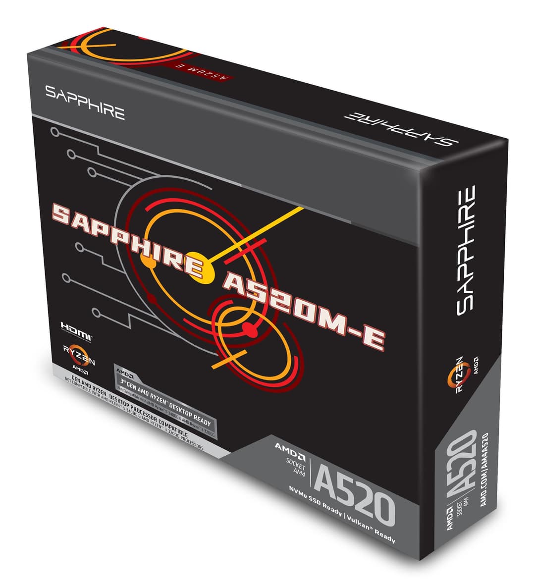 Sapphire A520M-E AMD A520 Socket AM4 micro ATX - Image 7