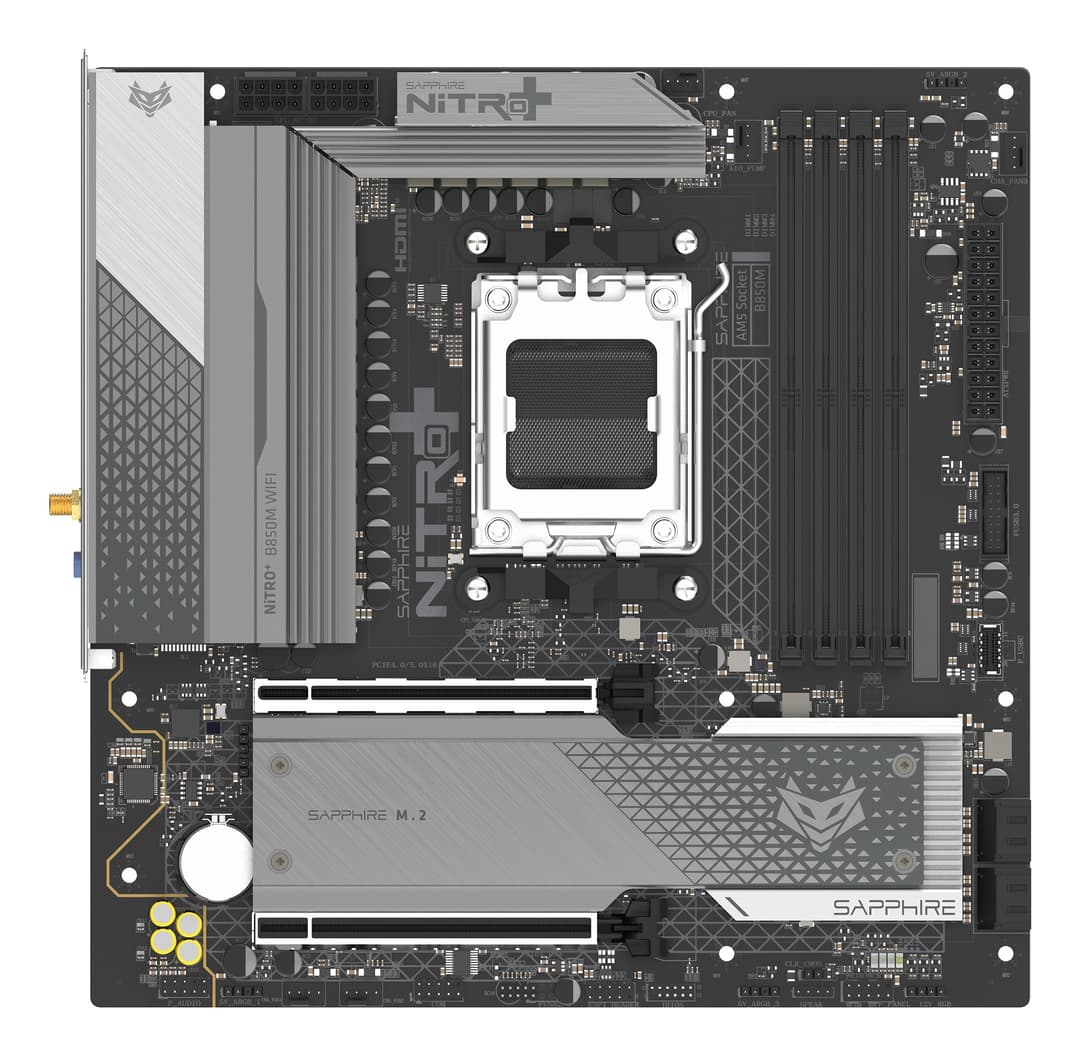 Sapphire NITRO+ B850M WIFI AMD B850 Socket AM5 micro ATX - Image 1