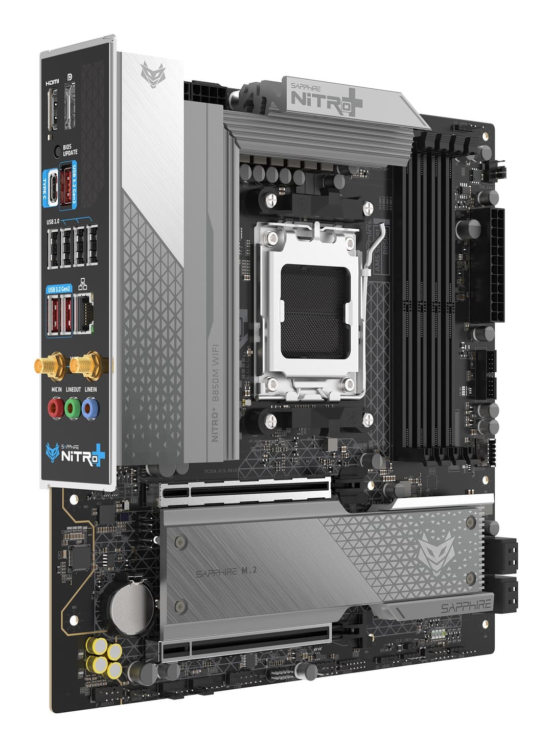 Sapphire NITRO+ B850M WIFI AMD B850 Socket AM5 micro ATX - Image 2