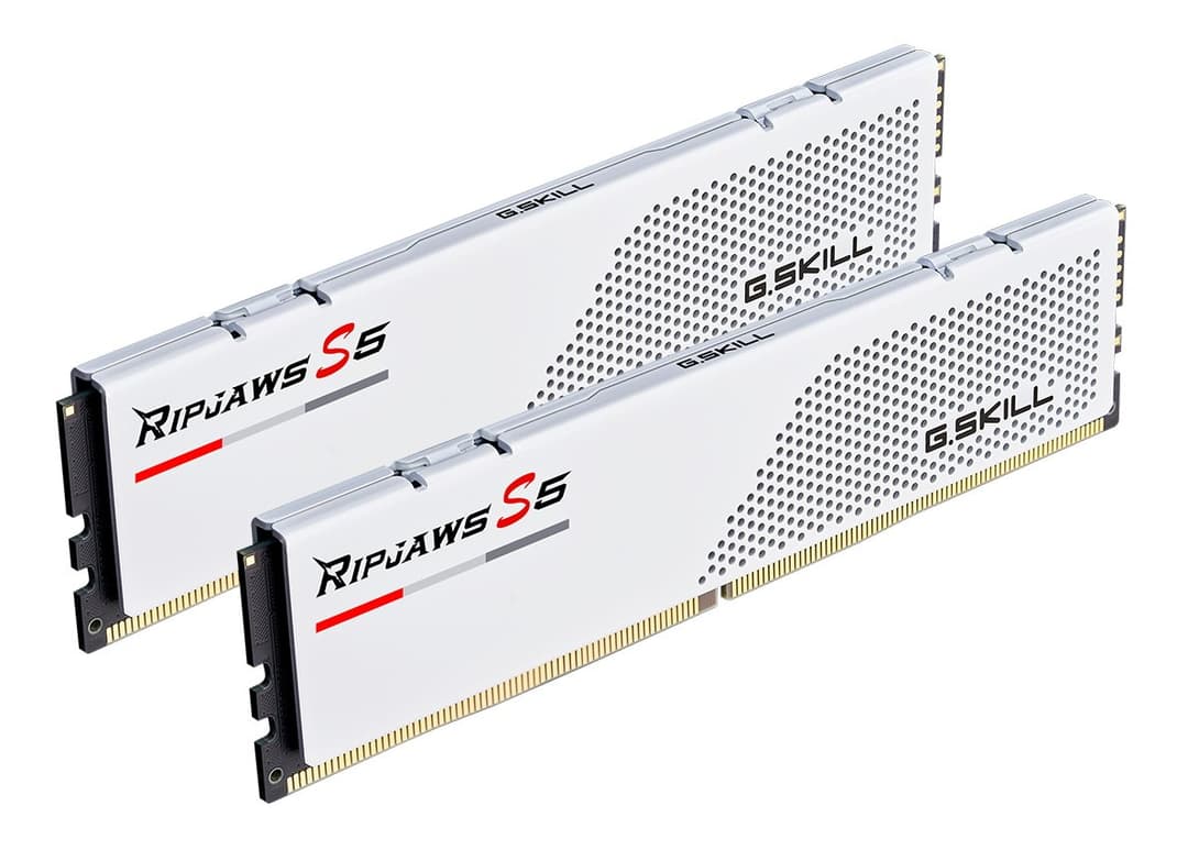 32GB G.Skill DDR5 Ripjaws S5 5600MHz CL40 Dual Channel Kit 2x 16GB White - Image 2