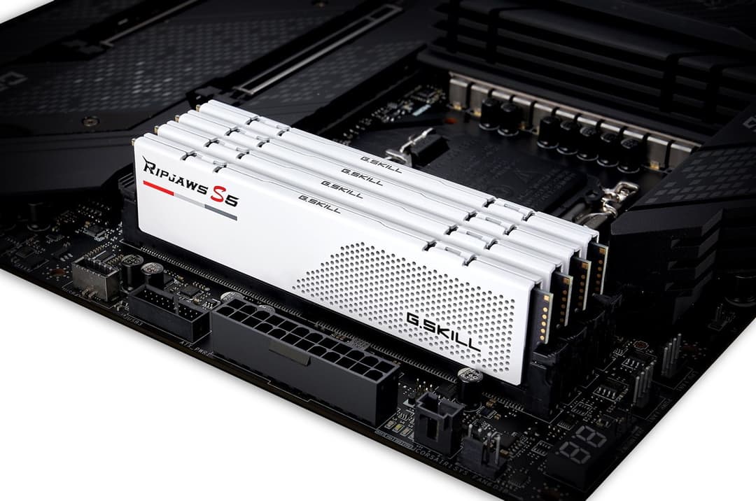 32GB G.Skill DDR5 Ripjaws S5 5600MHz CL40 Dual Channel Kit 2x 16GB White - Image 3