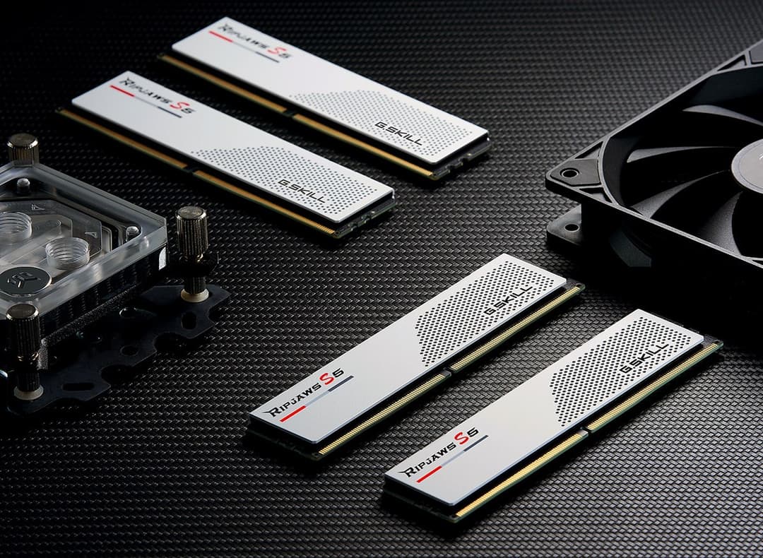 32GB G.Skill DDR5 Ripjaws S5 5600MHz CL40 Dual Channel Kit 2x 16GB White - Image 4