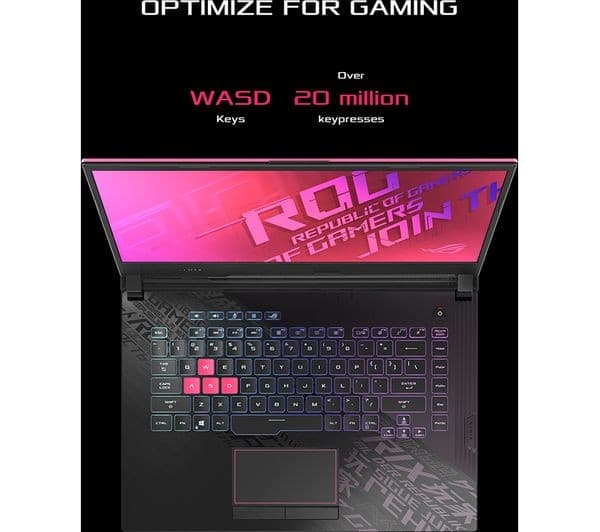 ASUS ROG Strix G15 15.6" Gaming Laptop, Intel Core i7-10750H, RTX 2060, 16GB, 512GB, Black - Image 8