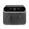 Tower Elite Dual Basket Air Fryer with Digital Control Panel, Match Cook & Smart Finish Functions - Graphite