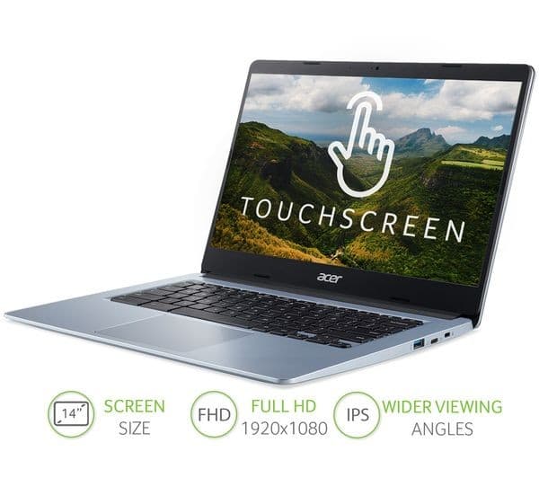 ACER 314 Touch 14" Chromebook - Intel® Celeron®, 64 GB eMMC, Silver - Image 5