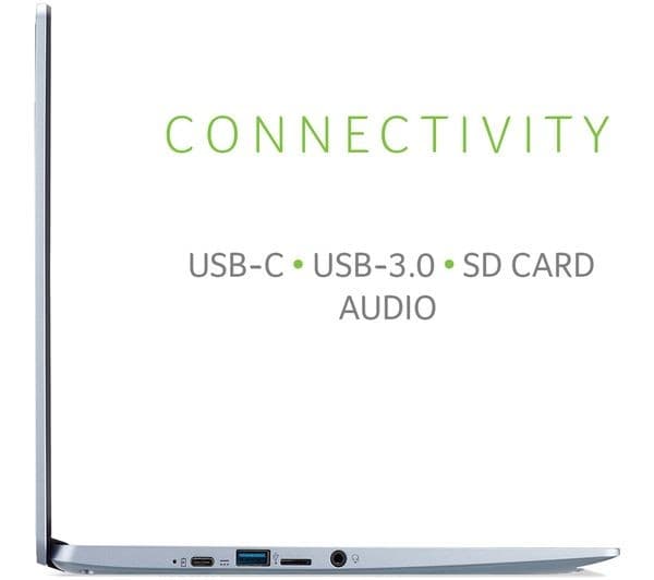 ACER 314 Touch 14" Chromebook - Intel® Celeron®, 64 GB eMMC, Silver - Image 10